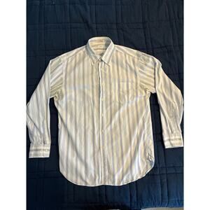 J. Crew Cotton Striped Button Down Shirt Large